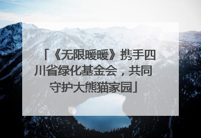 《无限暖暖》携手四川省绿化基金会，共同守护大熊猫家园