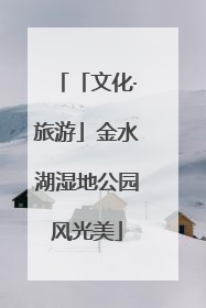 「文化·旅游」金水湖湿地公园风光美