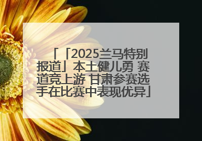 「2025兰马特别报道」本土健儿勇 赛道竞上游 甘肃参赛选手在比赛中表现优异