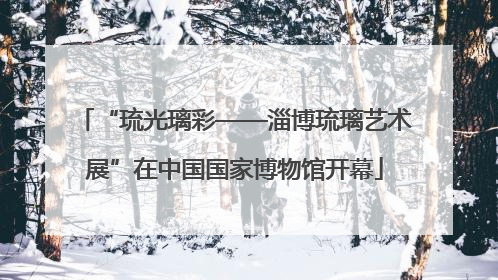 “琉光璃彩——淄博琉璃艺术展”在中国国家博物馆开幕