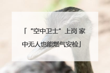 “空中卫士”上岗 家中无人也能燃气安检