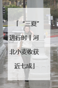 “三夏”进行时丨河北小麦收获近七成