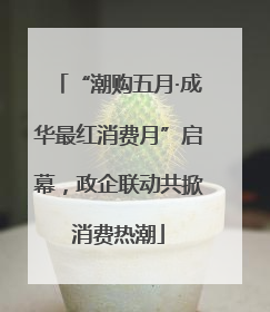 “潮购五月·成华最红消费月”启幕，政企联动共掀消费热潮