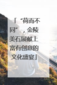 “荷而不同”，金陵美石展献上富有创意的文化盛宴