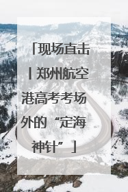 现场直击丨郑州航空港高考考场外的“定海神针”