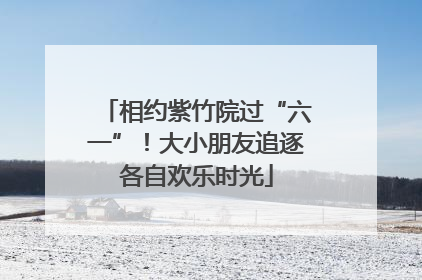 相约紫竹院过“六一”！大小朋友追逐各自欢乐时光