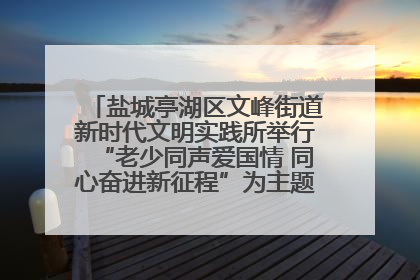 盐城亭湖区文峰街道新时代文明实践所举行“老少同声爱国情 同心奋进新征程”为主题的红色文化活动