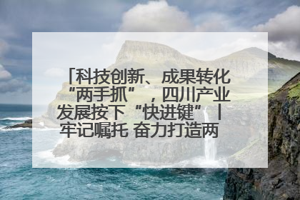 科技创新、成果转化“两手抓”，四川产业发展按下“快进键”丨牢记嘱托 奋力打造两高地两基地一屏障