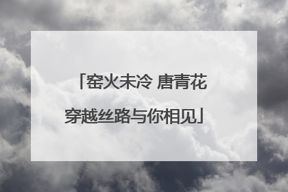 窑火未冷 唐青花穿越丝路与你相见