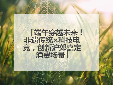 端午穿越未来！非遗传统×科技电竞，创新沪郊嘉定消费场景