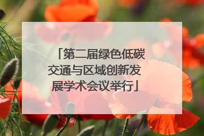 第二届绿色低碳交通与区域创新发展学术会议举行
