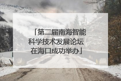 第二届南海智能科学技术发展论坛在海口成功举办