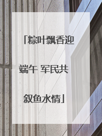 粽叶飘香迎端午 军民共叙鱼水情