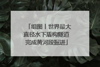 组图丨世界最大直径水下盾构隧道完成黄河段掘进