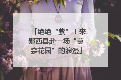 绝绝“紫”！来郧西县赴一场“莫奈花园”的浪漫