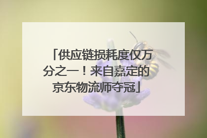 供应链损耗度仅万分之一！来自嘉定的京东物流师夺冠