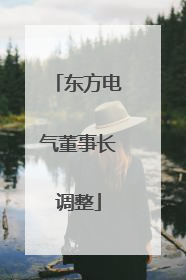 东方电气董事长调整