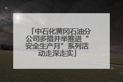 中石化黄冈石油分公司多措并举推进“安全生产月”系列活动走深走实