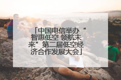 中国电信举办“智惠低空 领航未来”第二届低空经济合作发展大会