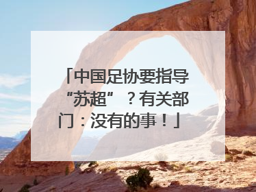 中国足协要指导“苏超”？有关部门：没有的事！