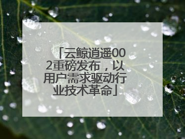 云鲸逍遥002重磅发布，以用户需求驱动行业技术革命