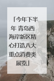 今年下半年 青岛西海岸新区精心打造八大重点消费类展览