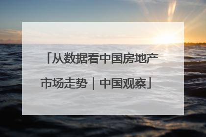 从数据看中国房地产市场走势｜中国观察