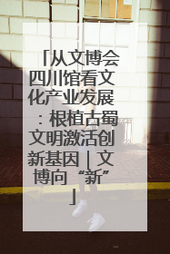 从文博会四川馆看文化产业发展：根植古蜀文明激活创新基因｜文博向“新”