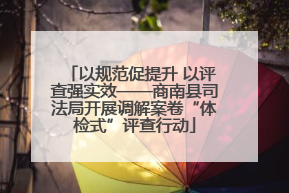 以规范促提升 以评查强实效——商南县司法局开展调解案卷“体检式”评查行动