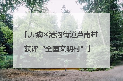 历城区港沟街道芦南村获评“全国文明村”