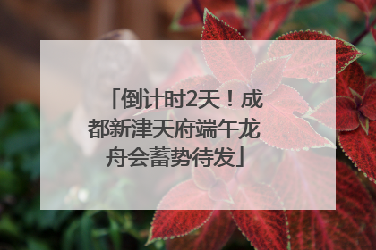 倒计时2天！成都新津天府端午龙舟会蓄势待发