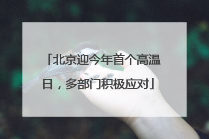 北京迎今年首个高温日，多部门积极应对