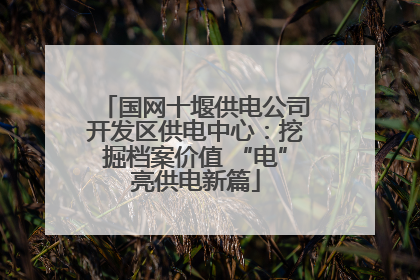 国网十堰供电公司开发区供电中心：挖掘档案价值 “电”亮供电新篇