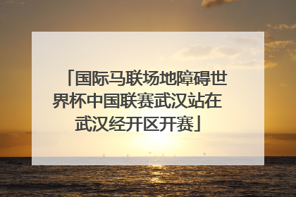 国际马联场地障碍世界杯中国联赛武汉站在武汉经开区开赛
