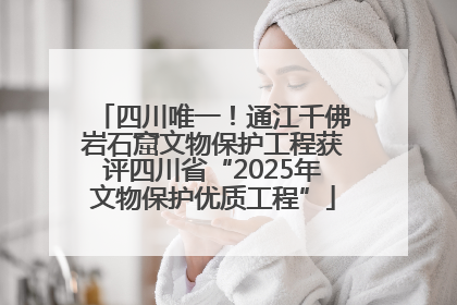 四川唯一！通江千佛岩石窟文物保护工程获评四川省“2025年文物保护优质工程”