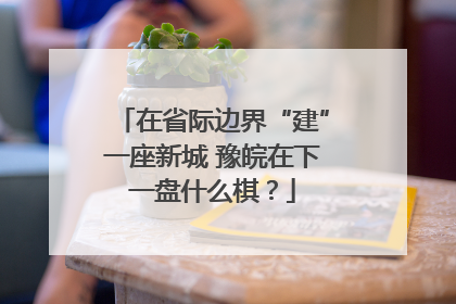 在省际边界“建”一座新城 豫皖在下一盘什么棋？