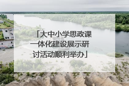 大中小学思政课一体化建设展示研讨活动顺利举办