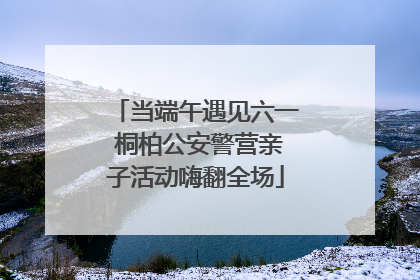当端午遇见六一 桐柏公安警营亲子活动嗨翻全场