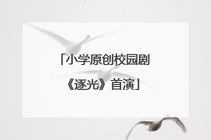 小学原创校园剧《逐光》首演
