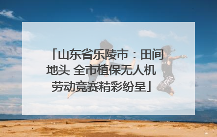 山东省乐陵市：田间地头 全市植保无人机劳动竞赛精彩纷呈