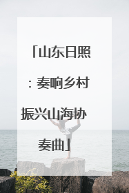 山东日照：奏响乡村振兴山海协奏曲
