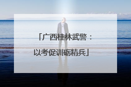 广西桂林武警：以考促训砺精兵