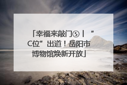 幸福来敲门⑤丨“C位”出道！岳阳市博物馆焕新开放