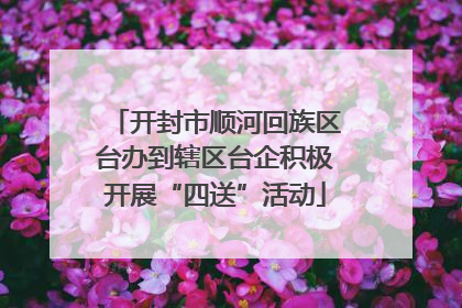 开封市顺河回族区台办到辖区台企积极开展“四送”活动