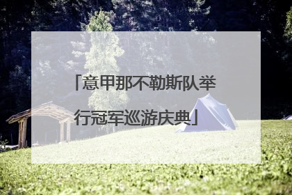 意甲那不勒斯队举行冠军巡游庆典
