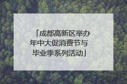 成都高新区举办年中大促消费节与毕业季系列活动