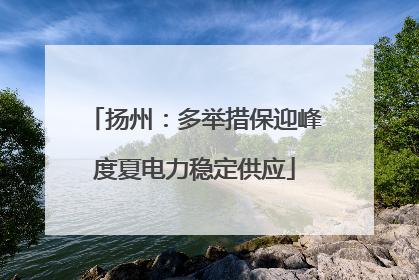 扬州：多举措保迎峰度夏电力稳定供应