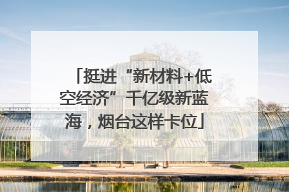 挺进“新材料+低空经济”千亿级新蓝海，烟台这样卡位