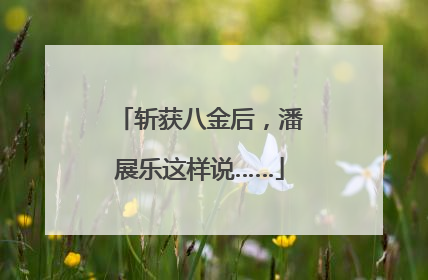 斩获八金后，潘展乐这样说……