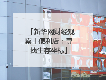 新华网财经观察丨便利店：寻找生存坐标